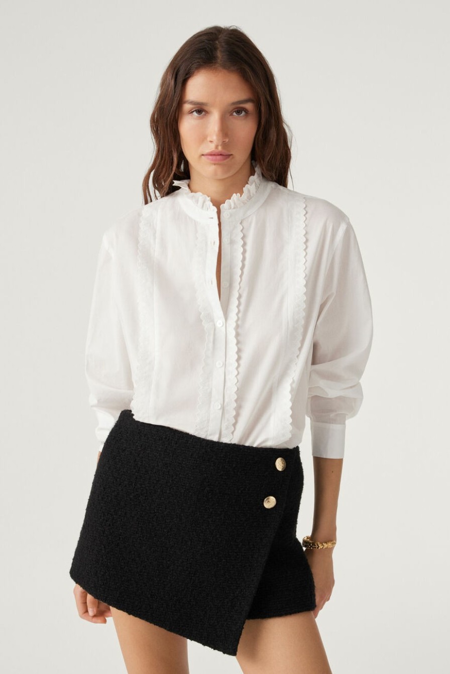 Tops & Blousen | Ba&Sh Prisca Shirt Met Lange Mouwen