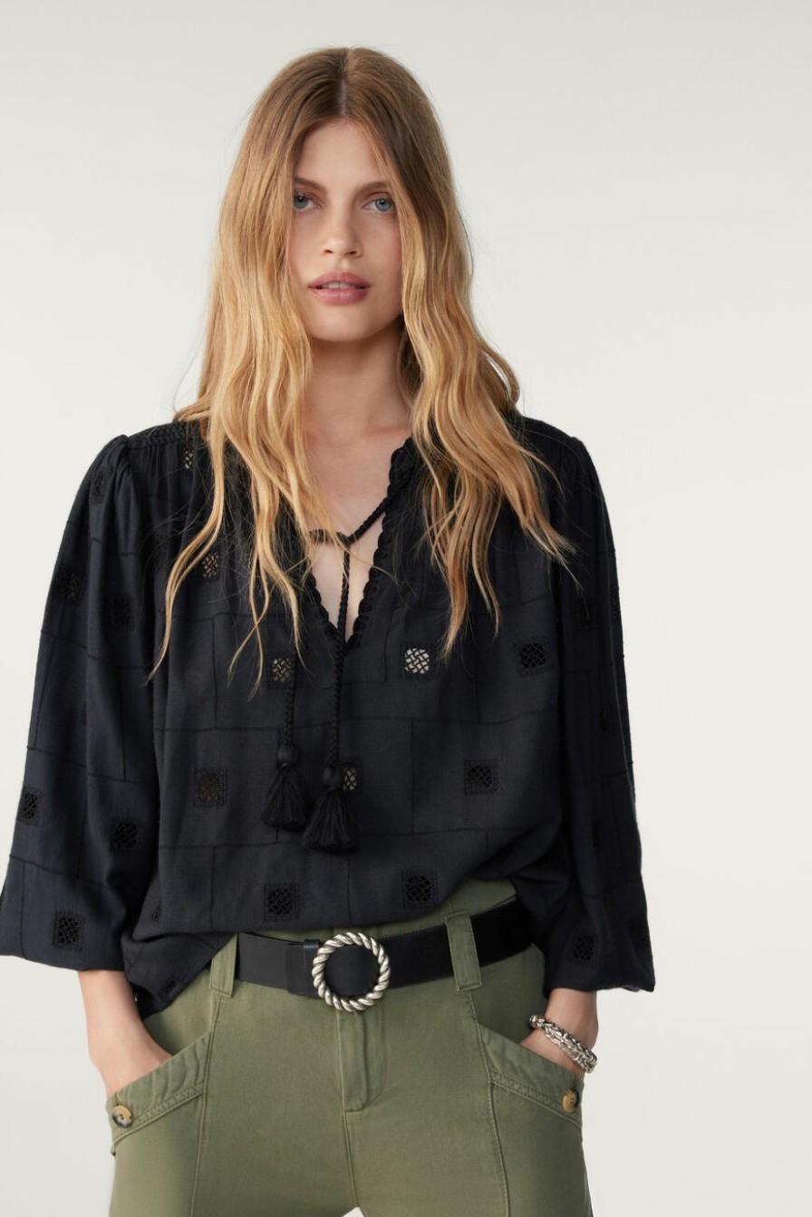 Tops & Blousen | Ba&Sh Ravel Opengewerkte Blouse