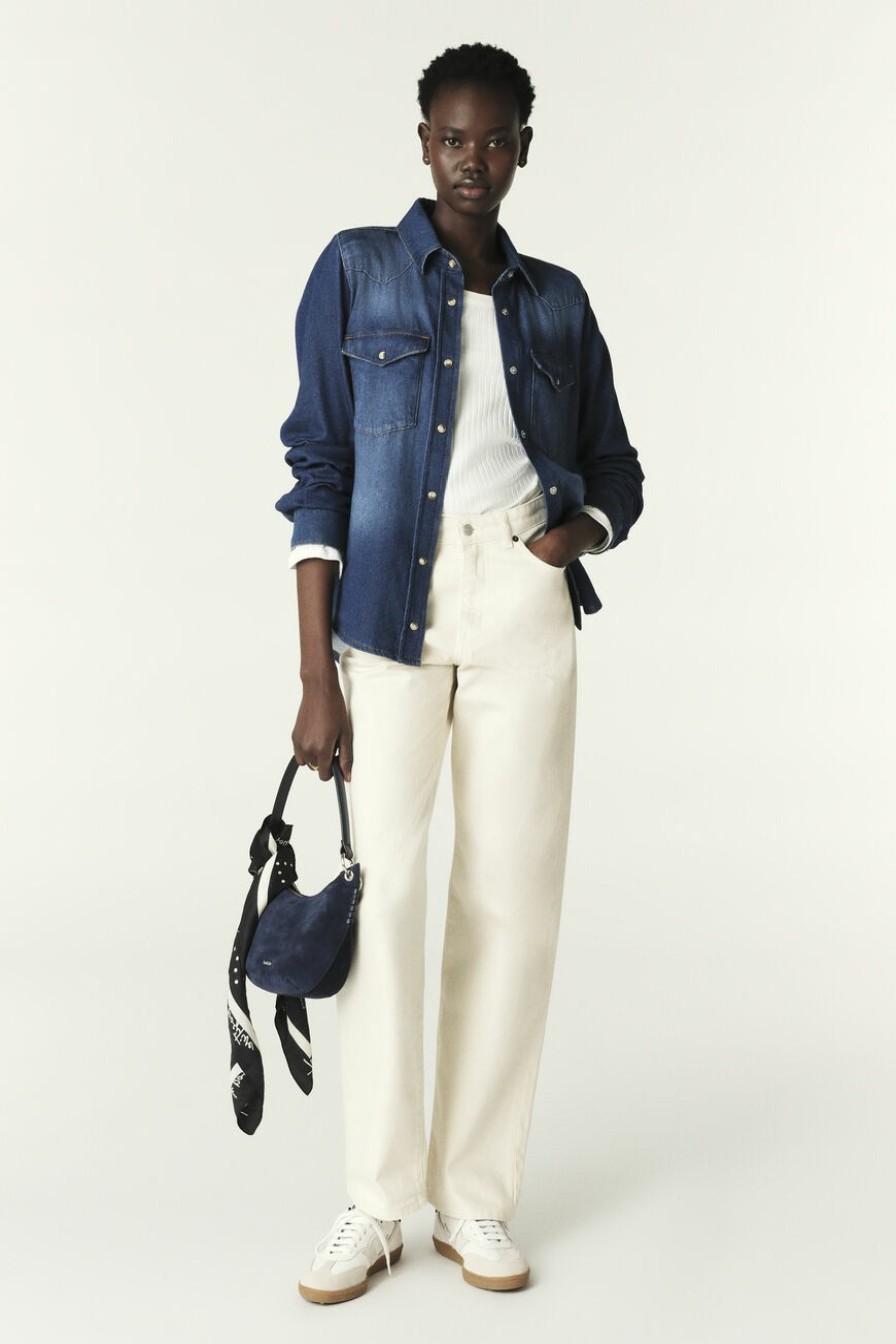 Denim | Ba&Sh Erell Straight-Leg Trousers