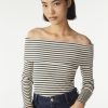 T-Shirts | Ba&Sh Sissi Off-Shoulder T-Shirt