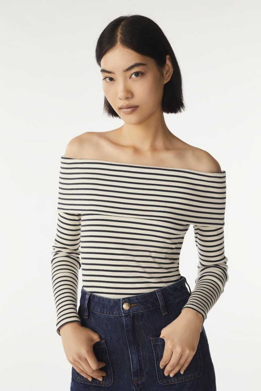 T-Shirts | Ba&Sh Sissi Off-Shoulder T-Shirt