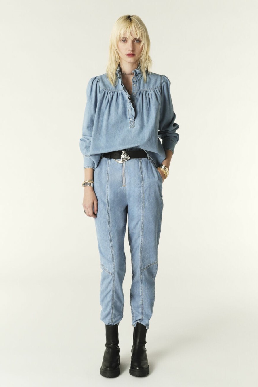 Denim | Ba&Sh Broek Hoge Jeanstaille