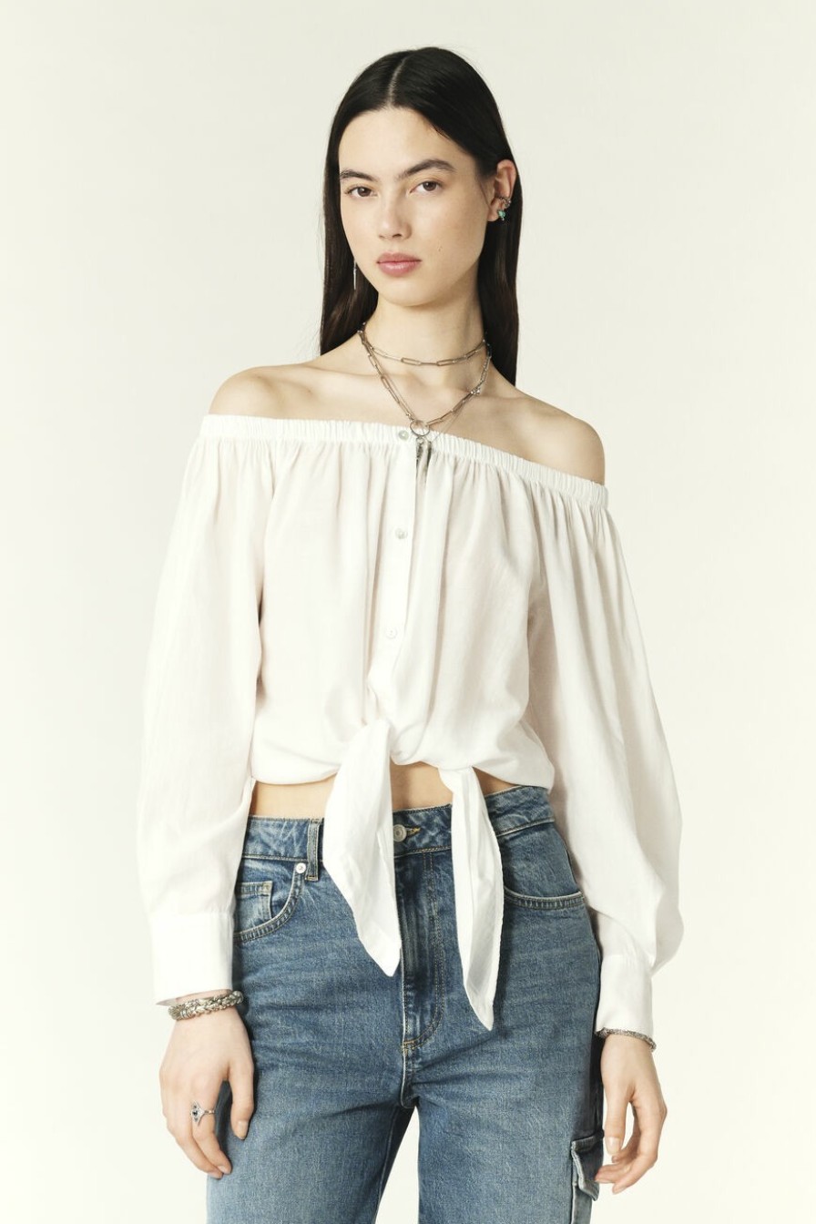 Tops & Blousen | Ba&Sh Shirt Off-Shoulder Overhemd