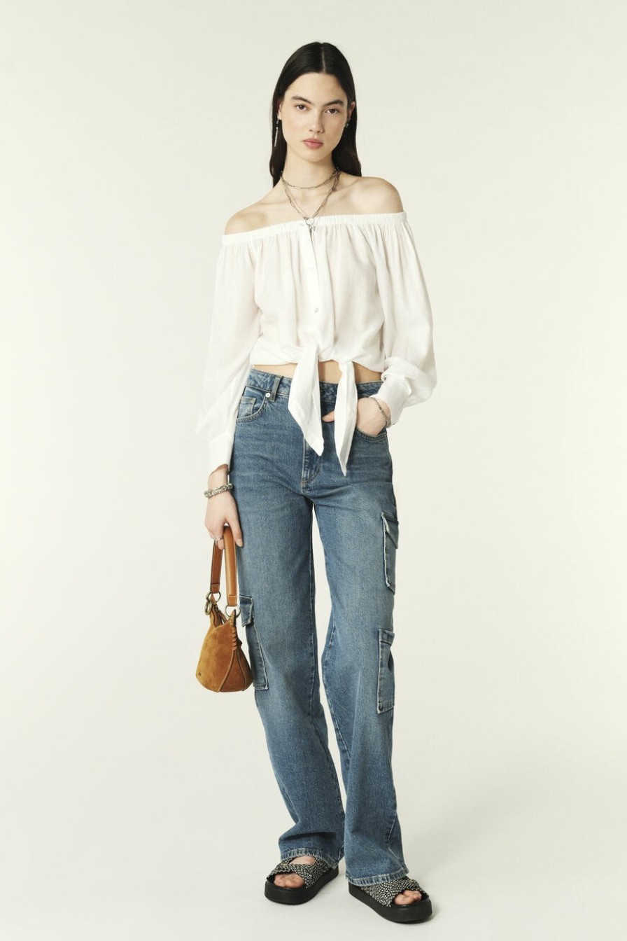 Tops & Blousen | Ba&Sh Shirt Off-Shoulder Overhemd