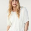 Tops & Blousen | Ba&Sh Shirt T-Shirt Met Korte Mouwen En Ruches