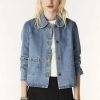 Denim | Ba&Sh Tiny Three-Quarter Sleeve Jacket